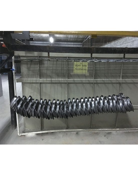 7-tank chemical pre-treatment line for metal surface preparation